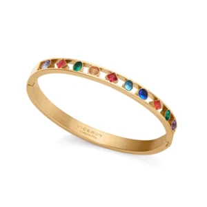Pulsera Acero Dorado Esmalte y Circonitas Viceroy