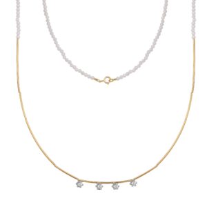 Collar Oro y Circonita