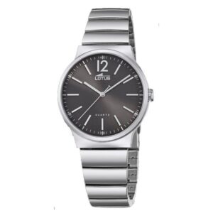 Reloj Acero y Esfera Gris