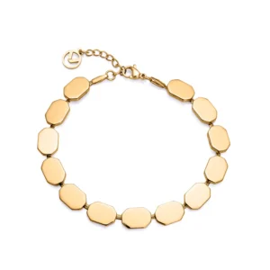 Pulsera Acero con IP Dorado