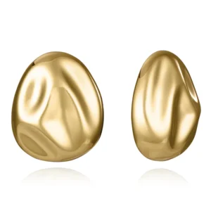Pendiente de Acero con IP Dorado