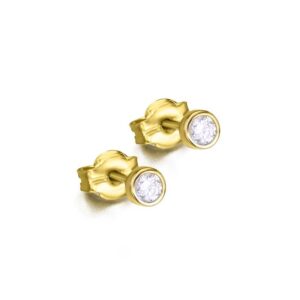 Pendiente Chaton Oro y Diamante Lecarre