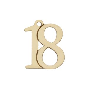 ABALORIO ORO 18KL NUMEROS