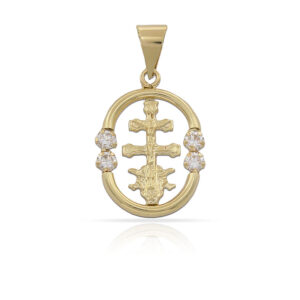 CRUZ ORO 18 KL DE CARAVACA - 13X19MM