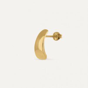 Pendiente Asymetric Band en Oro de 9 K