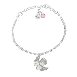 Pulsera Mi Historia Plata Comunion Angel