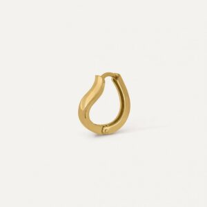 Pendiente Criolla Onda Oro 9 K