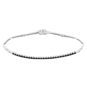 Pulsera Hombre Oro Blanco con 27 Diamantes Talla Brillante.
