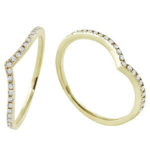 Sortija Oro Amarillo con 25 Diamantes Talla Brillante.