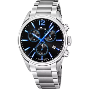 Reloj Hombre Chrono con Esfera Azul Lotus