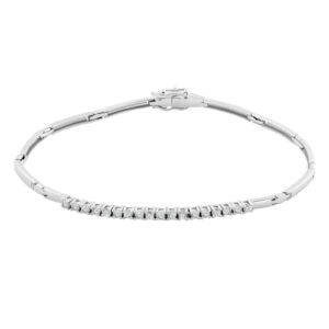 Pulsera Oro Blanco y Diamantes