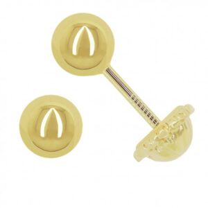 Pendientes Oro Bola Lisa 7mm.