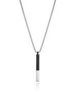 Collar de Acero y Colgante Barra.