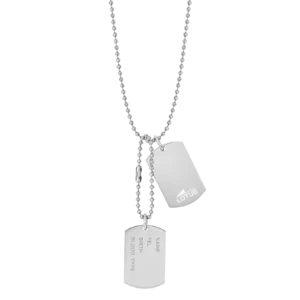 Collar Placa Militar Hombre Lotus Style