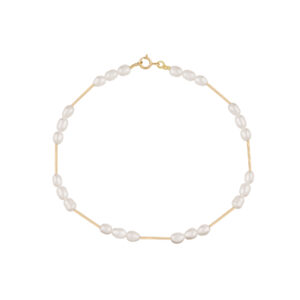 Pulsera Perla Grano Oro