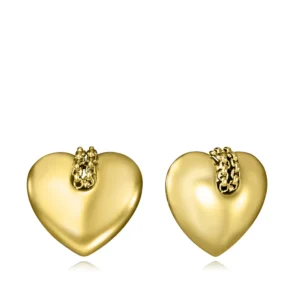 Pendiente Acero Dorado Corazon Viceroy